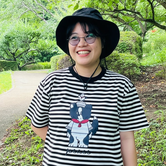 【マリンボーダーTシャツ】ピースくん Mariner style