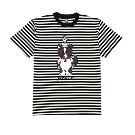 【マリンボーダーTシャツ】ピースくん Mariner style