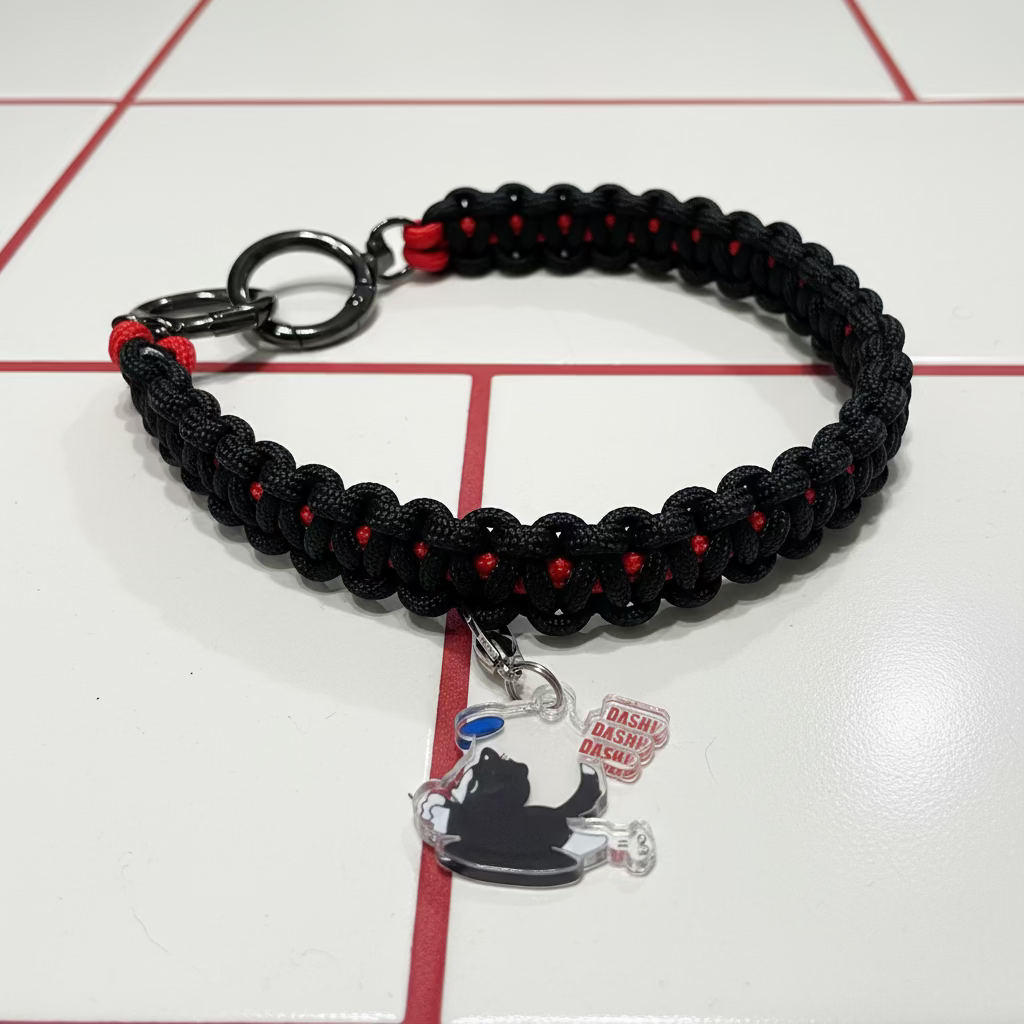 スマホストラップ【ダッシュ】ブラック