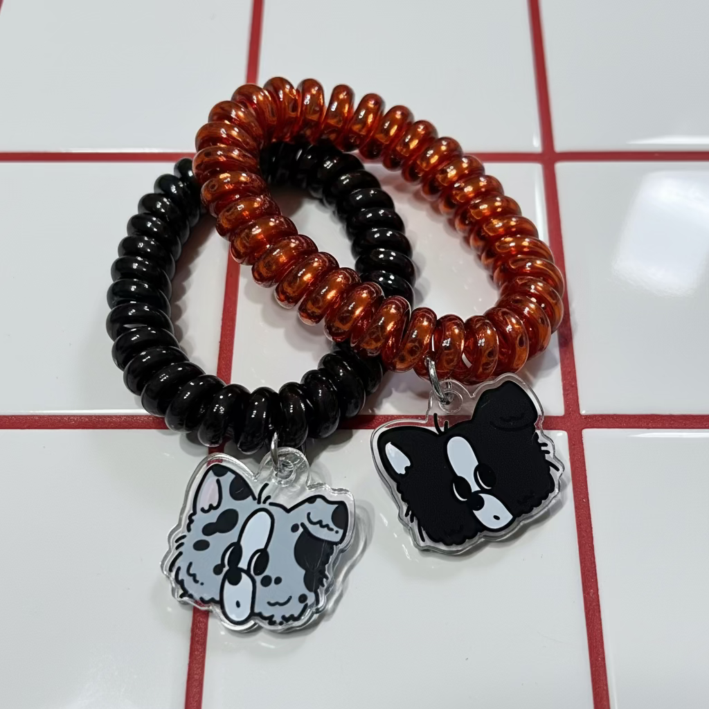 ヘアギゴムこっくりピースマール