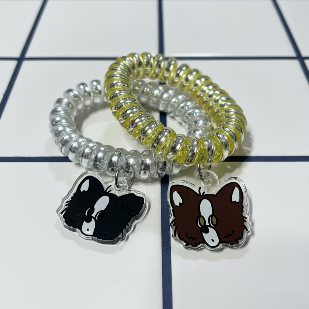 ヘアゴムパステルピースチョコ